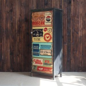 placard vintage bois salon, placards sur mesure