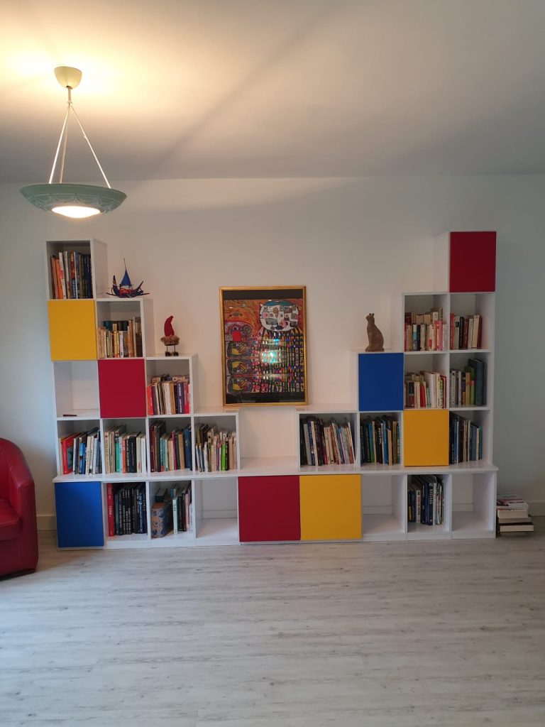 bibliothèque sur mesure réalisée à Paris