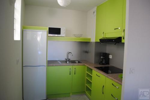 meuble cuisine sur mesure vert