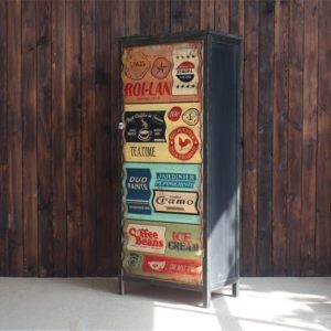 placard vintage bois salon, placards sur mesure